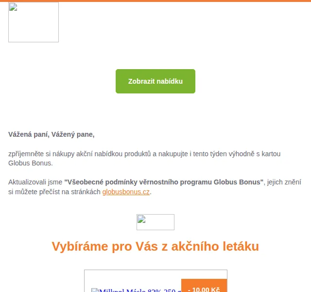 Globus Bonus: Akční nabídka másla, mouky a Finish tablet – červen 2026 | Nuslet.cz