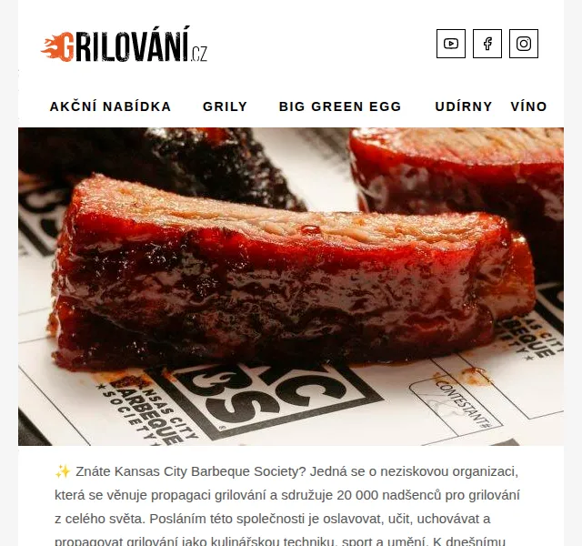 Grilování.cz - Tomáš Dytrych: grily Big Green Egg a Weber – červen 2026 | Nuslet.cz