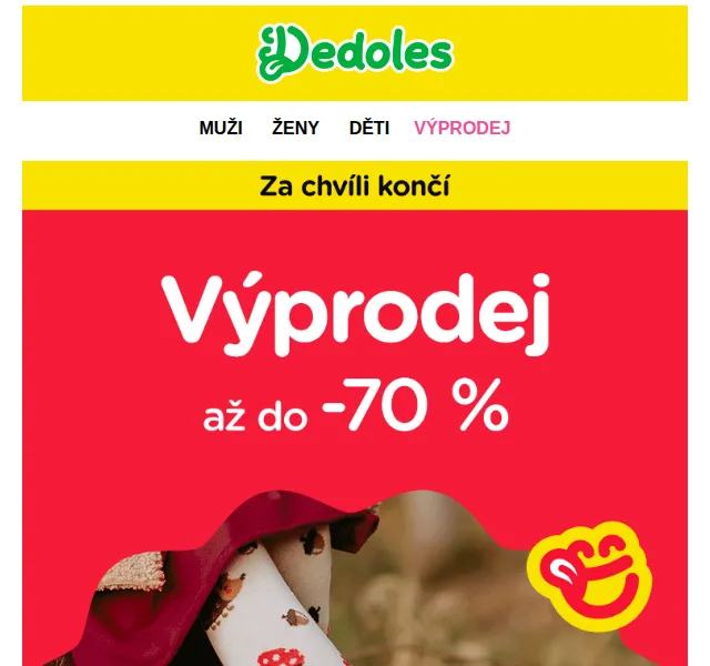 Dedoles.cz: Zimní výprodej se slevami až 70 % – červen 2026 | Nuslet.cz