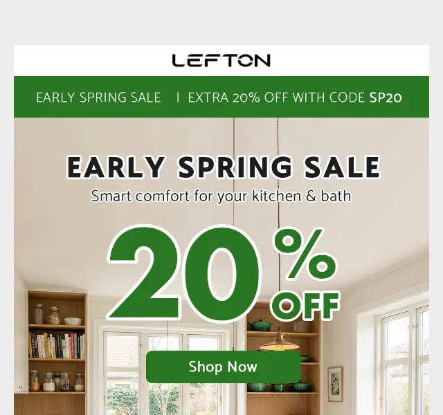 Lefton Sanitary: Slevy až 50 % na koupelny – červen 2026 | Nuslet.cz