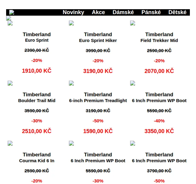 Office Shoes: Timberland boty se slevou až 50 % – červen 2026 | Nuslet.cz