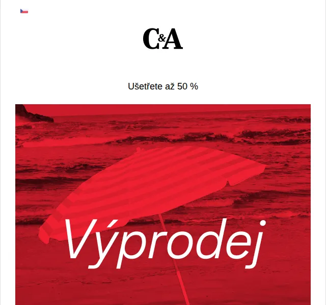 C&A: Výprodej se slevami až 50 % – červen 2026 | Nuslet.cz