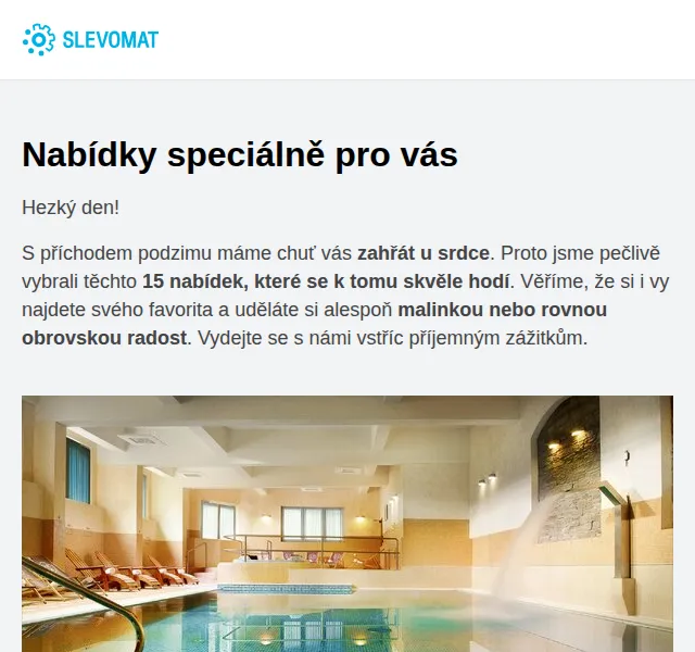 Slevomat: Pobyty a wellness do 5 390 Kč – červen 2026 | Nuslet.cz