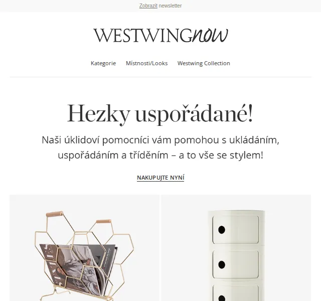 WestwingNow: Úložný nábytek a osvětlení – červen 2026 | Nuslet.cz