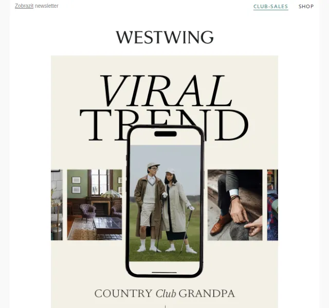 Westwing: Trend Country Club a pohovky Miuform – červen 2026 | Nuslet.cz