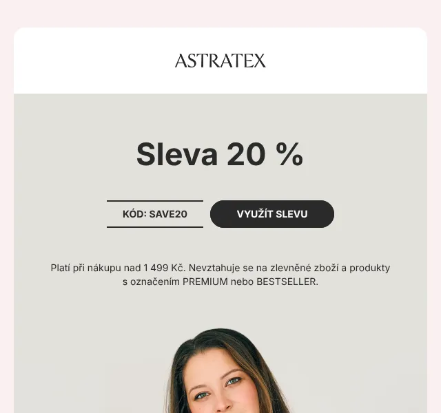 Astratex.cz: Spodní prádlo se slevou 20 % – červenec 2026