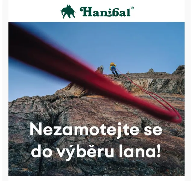 Hanibal.cz: Lezecká lana a vybavení – červenec 2026 | Nuslet.cz