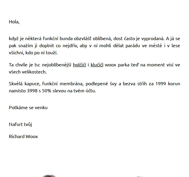 Richard Woox: Woox Parka za 1999 Kč (50% sleva) – červen 2026 | Nuslet.cz