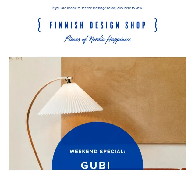 Finnish Design Shop: GUBI až 25 % sleva – červen 2026 | Nuslet.cz
