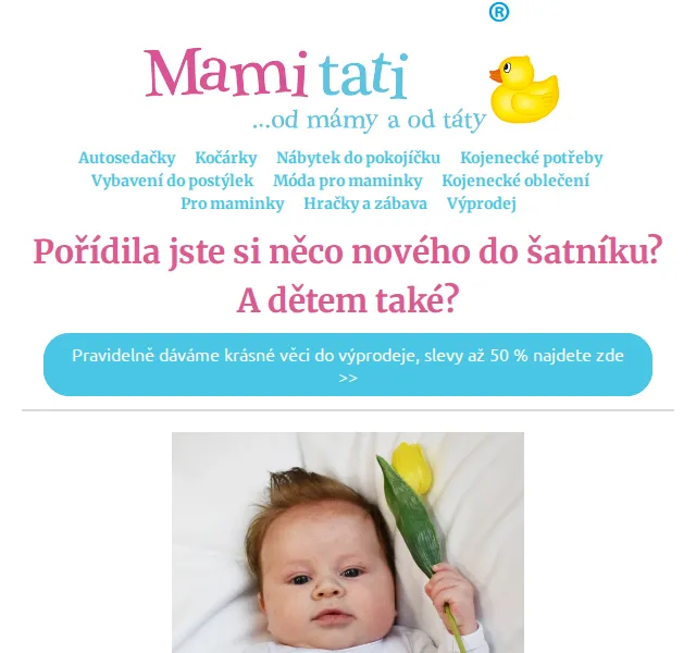 Mamitati.cz: výprodej dětského oblečení až 50 % – červen 2026 | Nuslet.cz