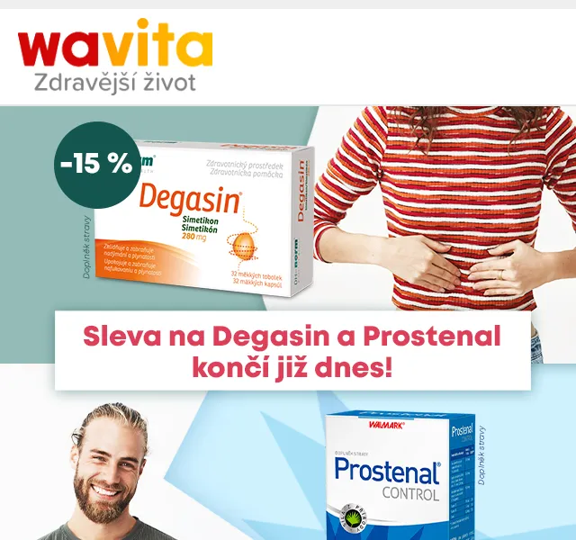 Wavita: Sleva 15 % na Prostenal a Degasin – červen 2026 | Nuslet.cz