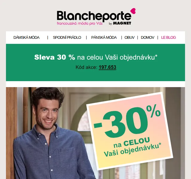 Blancheporte: 3 rychlé a moderní pánské outfity – červen 2026 | Nuslet.cz
