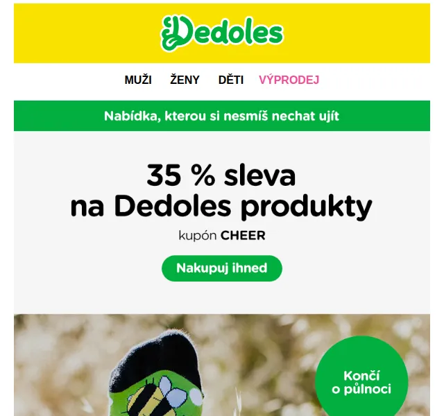 Dedoles: Sleva 35 % na vše – červen 2026 | Nuslet.cz