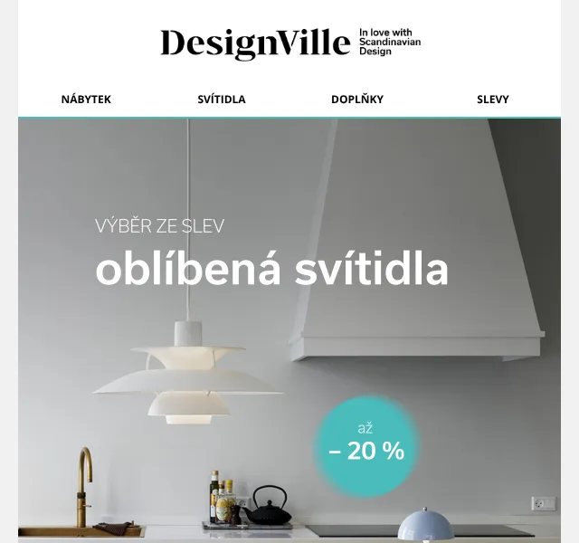 DesignVille: Ikonická svítidla v jarních slevách – duben 2026