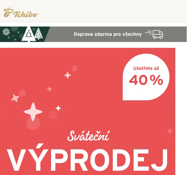 Tchibo: Sváteční výprodej až 40 % – prosinec 2022 | Nuslet.cz