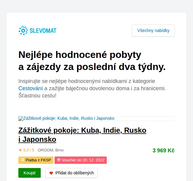 Slevomat: Zážitkové pokoje OROOM Brno – červen 2026 | Nuslet.cz