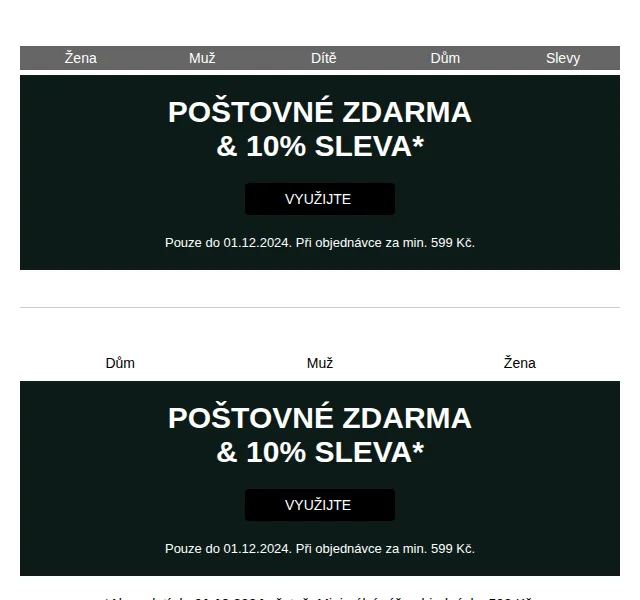 bonprix: Black Week Sleva 10 % + Poštovné Zdarma – červen 2026 | Nuslet.cz