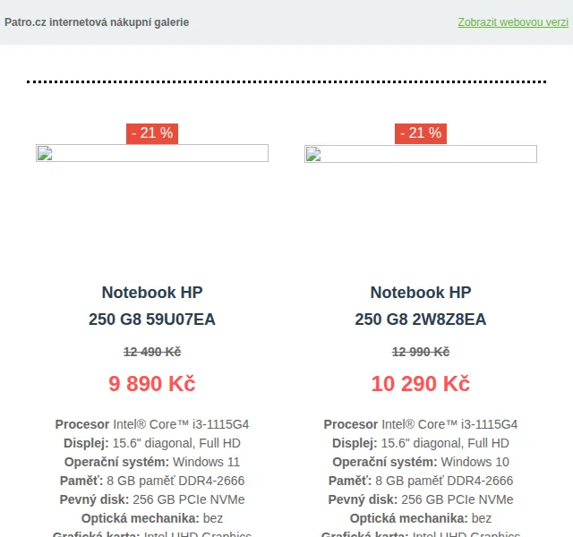 Patro.cz: Slevy HP notebooků 250 až -21 % – červen 2026 | Nuslet.cz