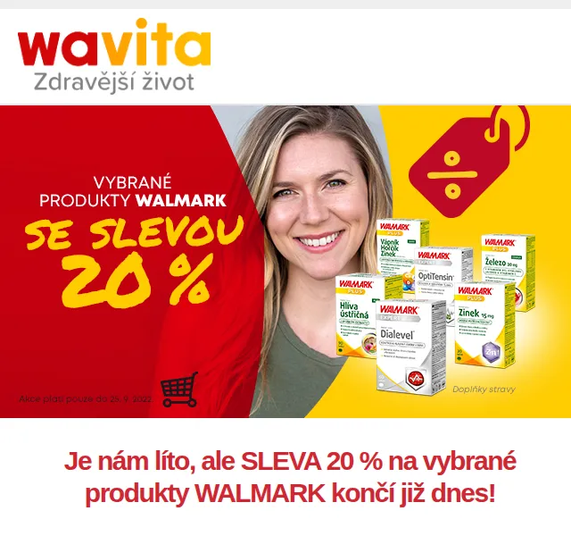 Wavita: Sleva 20 % na Walmark a imunitu 15 % – září 2022 | Nuslet.cz