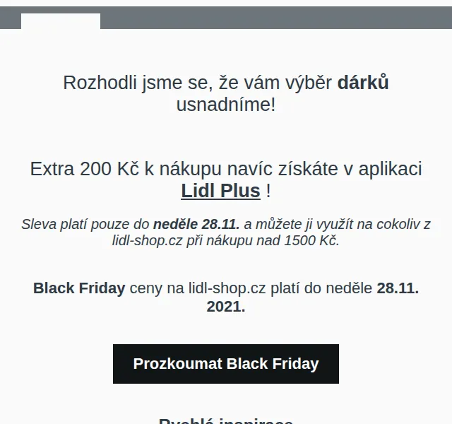 Lidl: Black Friday slevy až 60 % + 200 Kč zpět – červen 2026 | Nuslet.cz