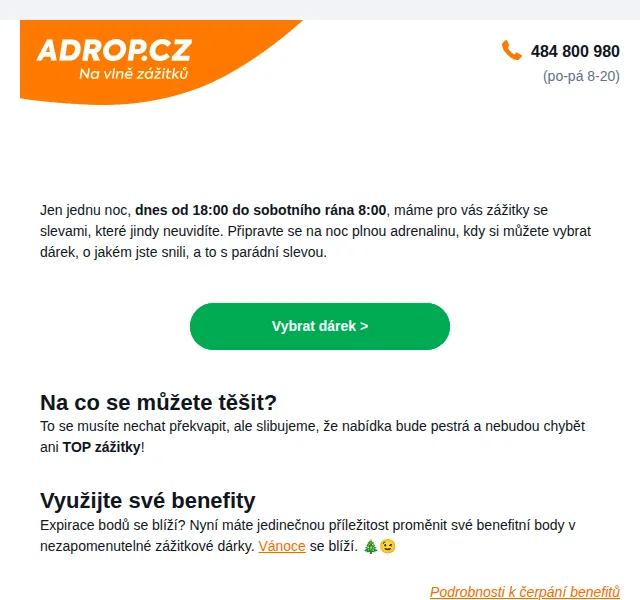 Adrop.cz: Noční zážitková jízda se slevami – červenec 2026 | Nuslet.cz