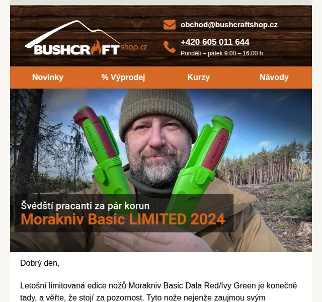 Bushcraftshop: Morakniv Basic Limited 2024 od 220 Kč – červenec 2026 | Nuslet.cz