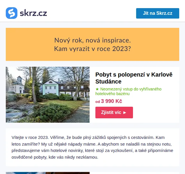 Skrz: Top 14 hotelů na rok 2023 – červen 2026 | Nuslet.cz