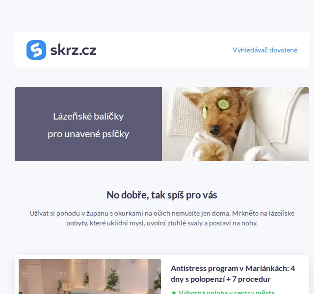 Vánoce na Skrz: Lázeňské pobyty od 3 975 Kč – červen 2026 | Nuslet.cz