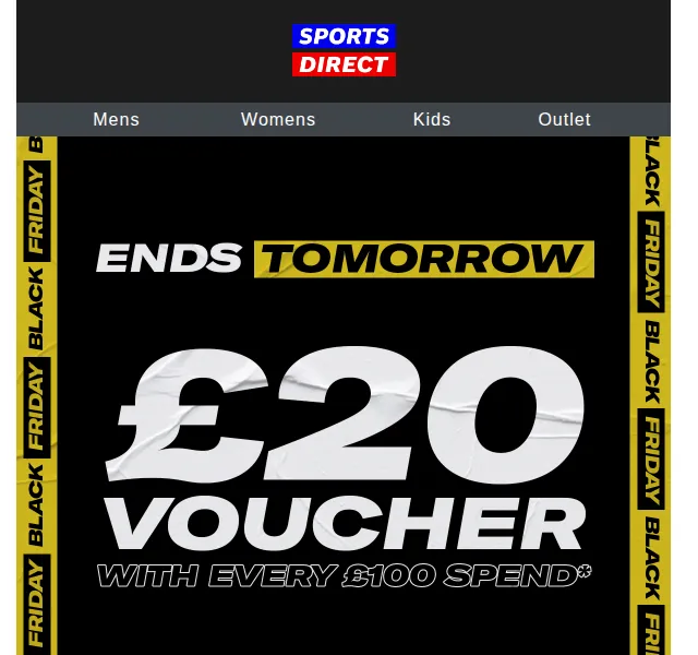 Sportsdirect.com: Sleva až 70 % + voucher £20 – červen 2026 | Nuslet.cz