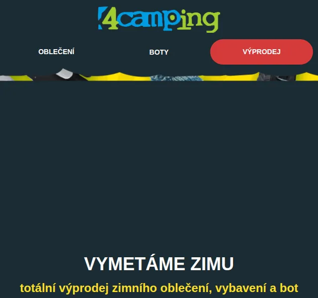 4camping.cz: Totální výprodej zimního vybavení až 80 % – červen 2026 | Nuslet.cz
