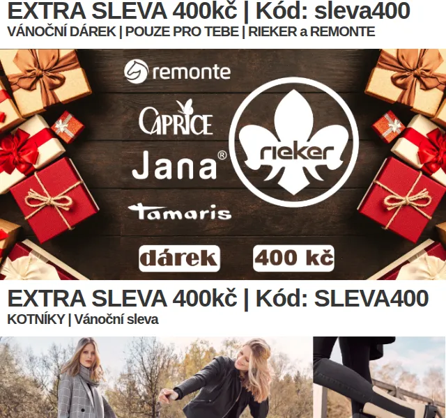 Eliteshoes: Rieker a Remonte až -70 % + extra sleva 400 Kč – červen 2026 | Nuslet.cz