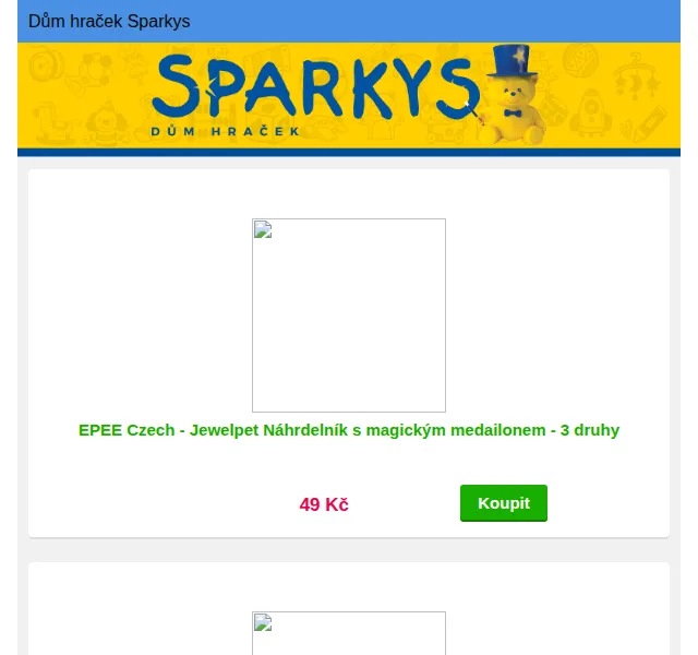 Sparkys.cz: hračky do 49 Kč – červen 2026 | Nuslet.cz