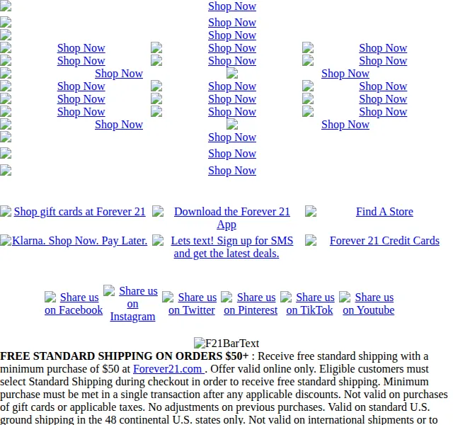Forever 21: Labor Day Deals až 70% sleva – červen 2026 | Nuslet.cz
