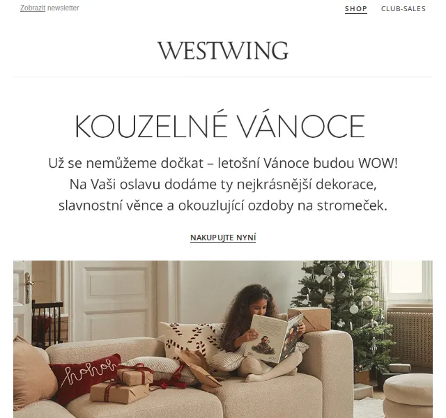 Westwing: Vánoční dekorace a novinka ARTEMIDE – červen 2026 | Nuslet.cz