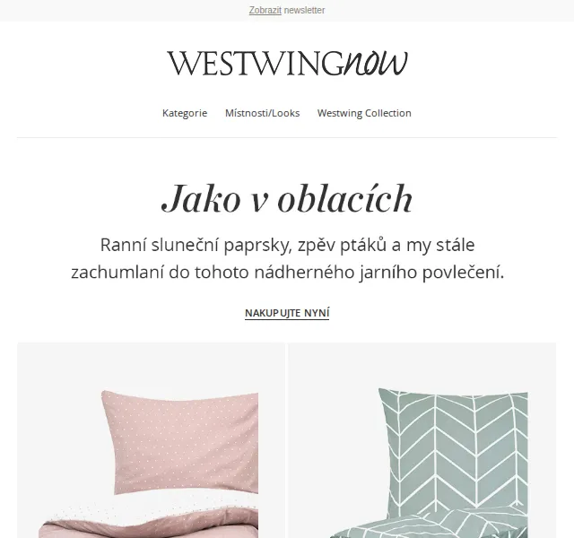 WestwingNow: Jarní kolekce do ložnice – červen 2026 | Nuslet.cz