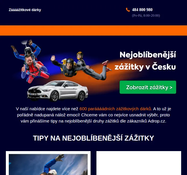 Adrop: 12 nejoblíbenějších zážitků v ČR od 100 Kč – červen 2026 | Nuslet.cz
