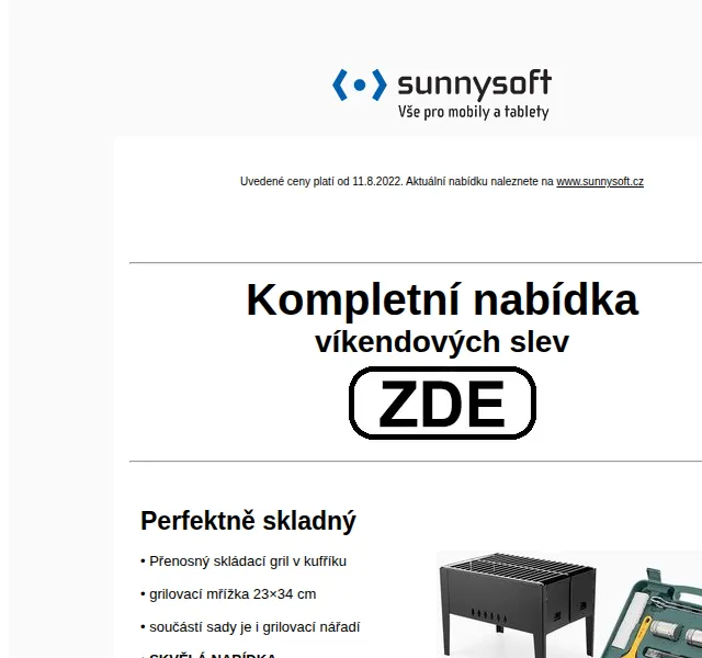 Sunnysoft.cz: Víkendová akce s 200 zlevněnými produkty – červen 2026 | Nuslet.cz