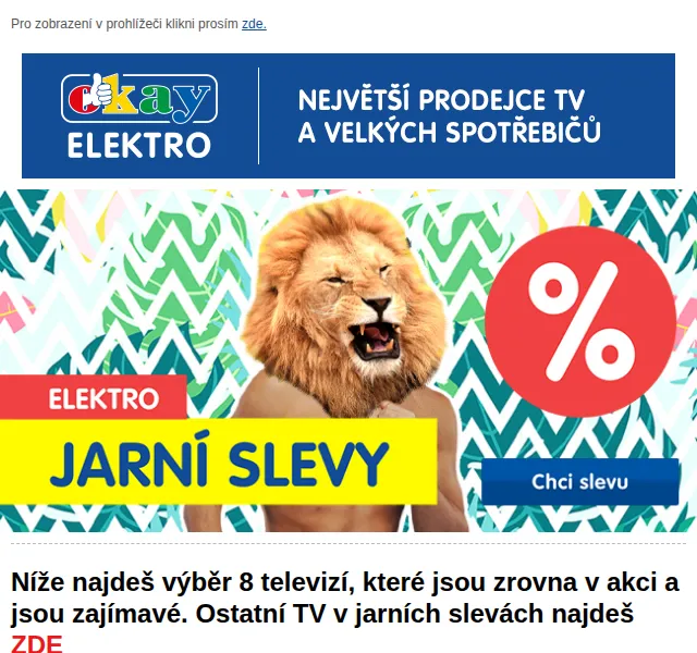OKAY: Jarní slevy na televize – červen 2026 | Nuslet.cz