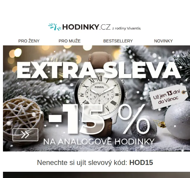 Hodinky.cz: Sleva 15 % na analogové hodinky – červen 2026 | Nuslet.cz