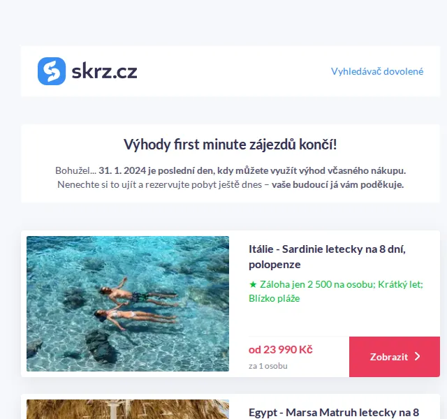 Vánoce na Skrz: First minute zájezdy s cenovými úlety – červen 2026 | Nuslet.cz
