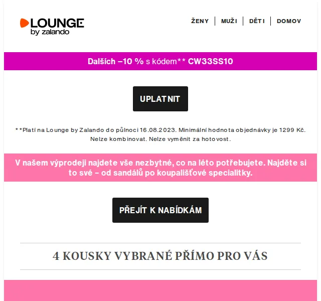 Lounge by Zalando: Letní výprodej Diesel, TATUUM – červen 2026 | Nuslet.cz