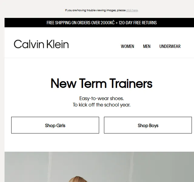 Calvin Klein: Nová kolekce obuvi pro děti – červen 2026 | Nuslet.cz