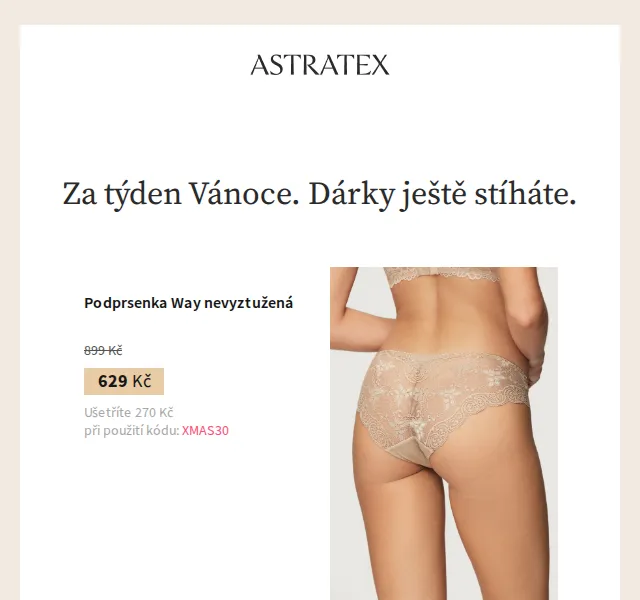 Astratex.cz: Sleva 30 % na prádlo – červen 2026 | Nuslet.cz