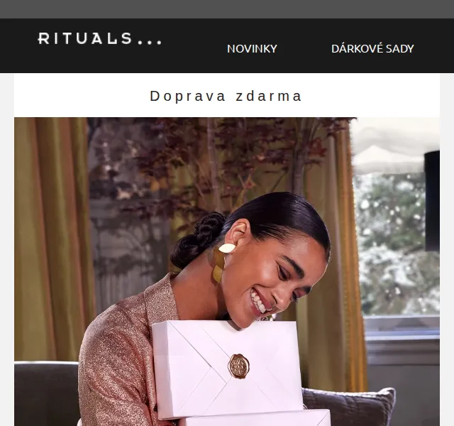 Rituals: Doprava zdarma na vše + dárek k nákupu 1200 Kč – červen 2026 | Nuslet.cz