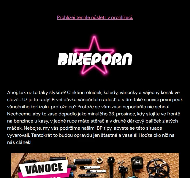 Bikeporn: Vánoční tipy a dárky – květen 2026 | Nuslet.cz