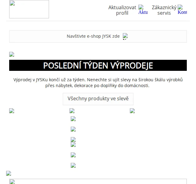 JYSK: Vše se slevou až 65 % v posledním týdnu výprodeje – červen 2026 | Nuslet.cz