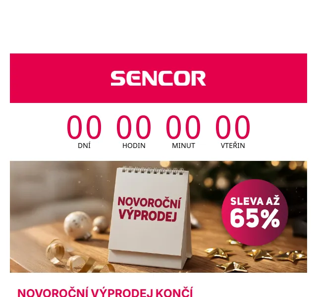 Sencor: Výprodej se slevou až 65 % – červen 2026 | Nuslet.cz