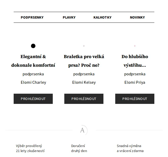 Astratex.cz: Sleva 20 % na Elomi prádlo pro velká prsa – červen 2026 | Nuslet.cz
