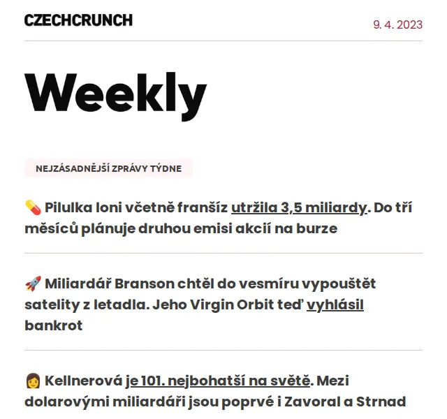 CzechCrunch: Přehled zpráv týdne z byznysu a technologií – červen 2026 | Nuslet.cz