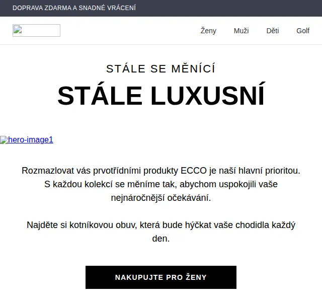 ECCO: Stále luxusní obuv s dopravou zdarma – červenec 2026 | Nuslet.cz
